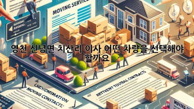 영천 신녕면 치산리 이사, 어떤 차량을 선택해야 할까요?
