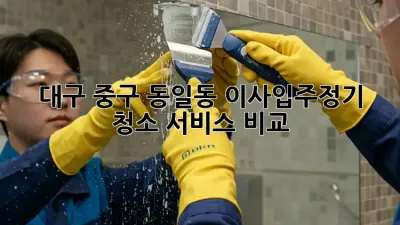 대구 중구 동일동 이사/입주/정기 청소 서비스 비교